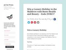 Tablet Screenshot of jetsetprizes.co.uk
